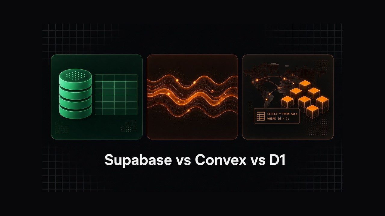 Supabase vs Convex vs D1: Which Backend Should You Build With?